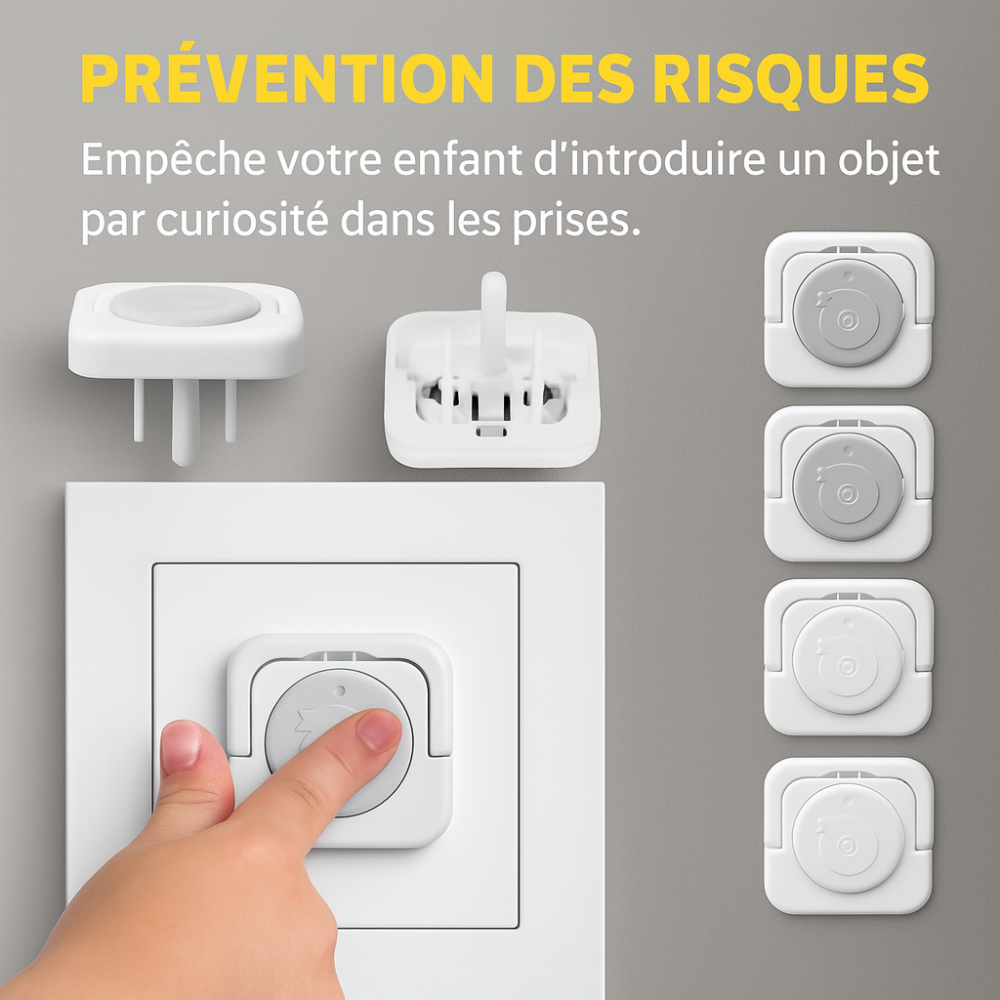 Cache-prises de sécurité, protecteurs de prises électriques