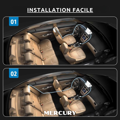 Rétroviseur de Voiture – MERCURY Moniteur Bébé avec Écran HD 4,3", Vision Nocturne, Vue Arrière Large et Claire